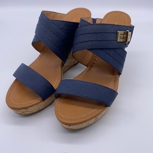 EUC Tommy Hilfiger Wedge Slides size 8.5M